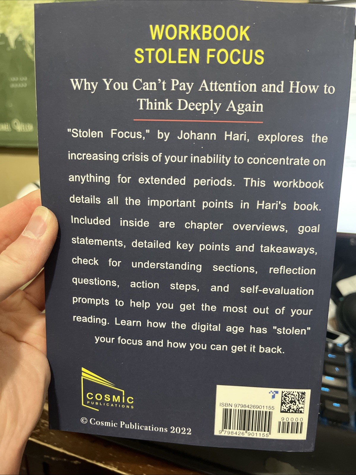 Workbook: Stolen Focus by Johann Hari: Why You Cant Pay Attention and How to…