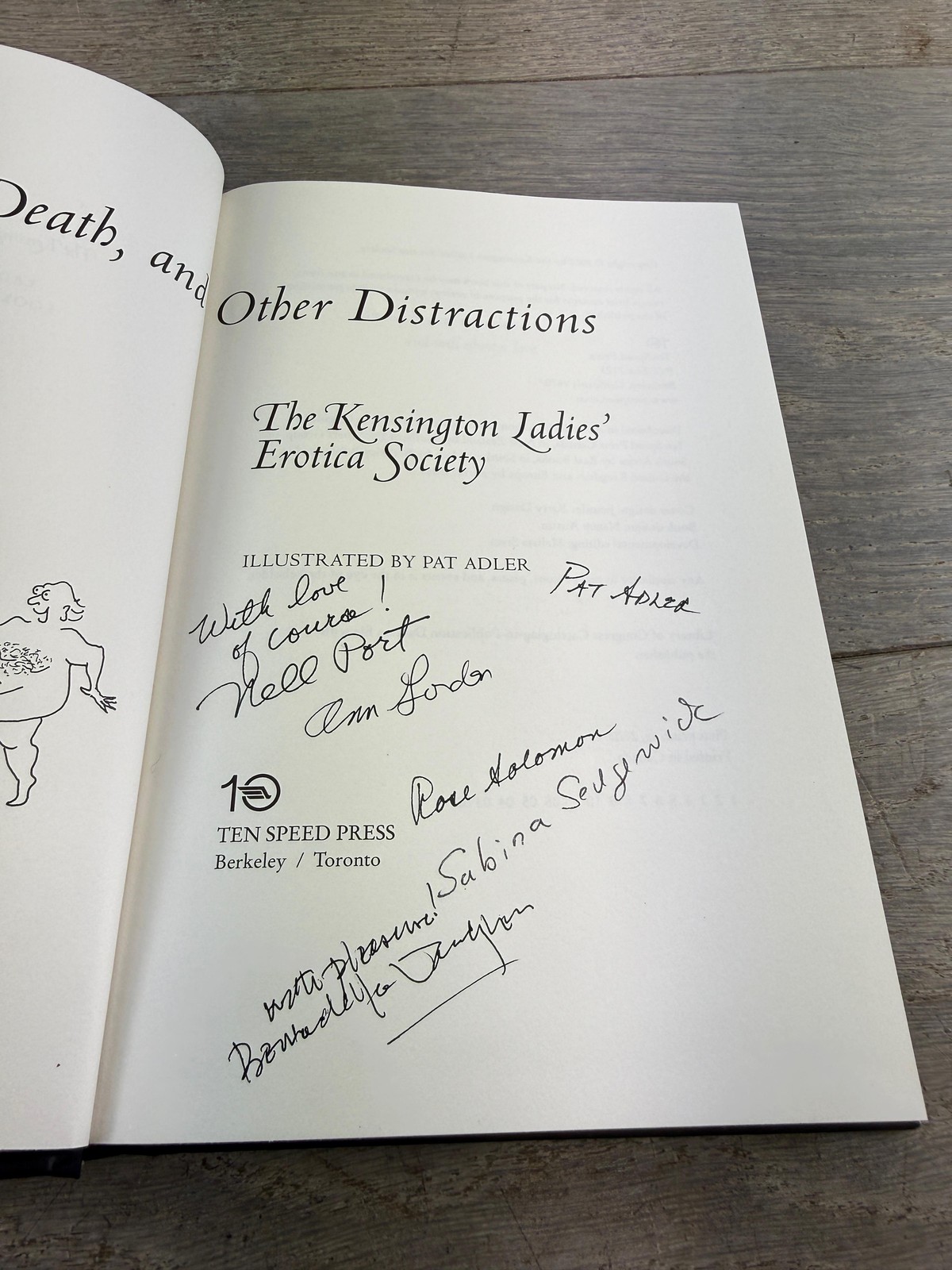Sex, Death & Other Distractions Kensington Ladies Signed 1st HC 2002 Ten Speed