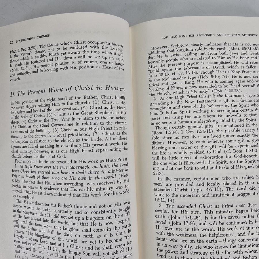 Major Bible Themes Lewis Sperry Chafer John Walvoord HC 1993 Book Christian Vtg