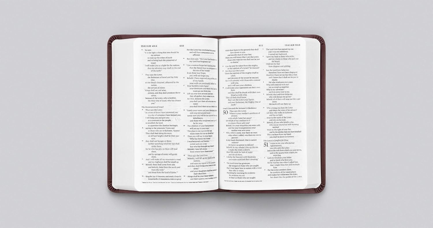 Compact Holy Bible with TruTone Cover and Smyth-Sewn Binding, 1088 Pages