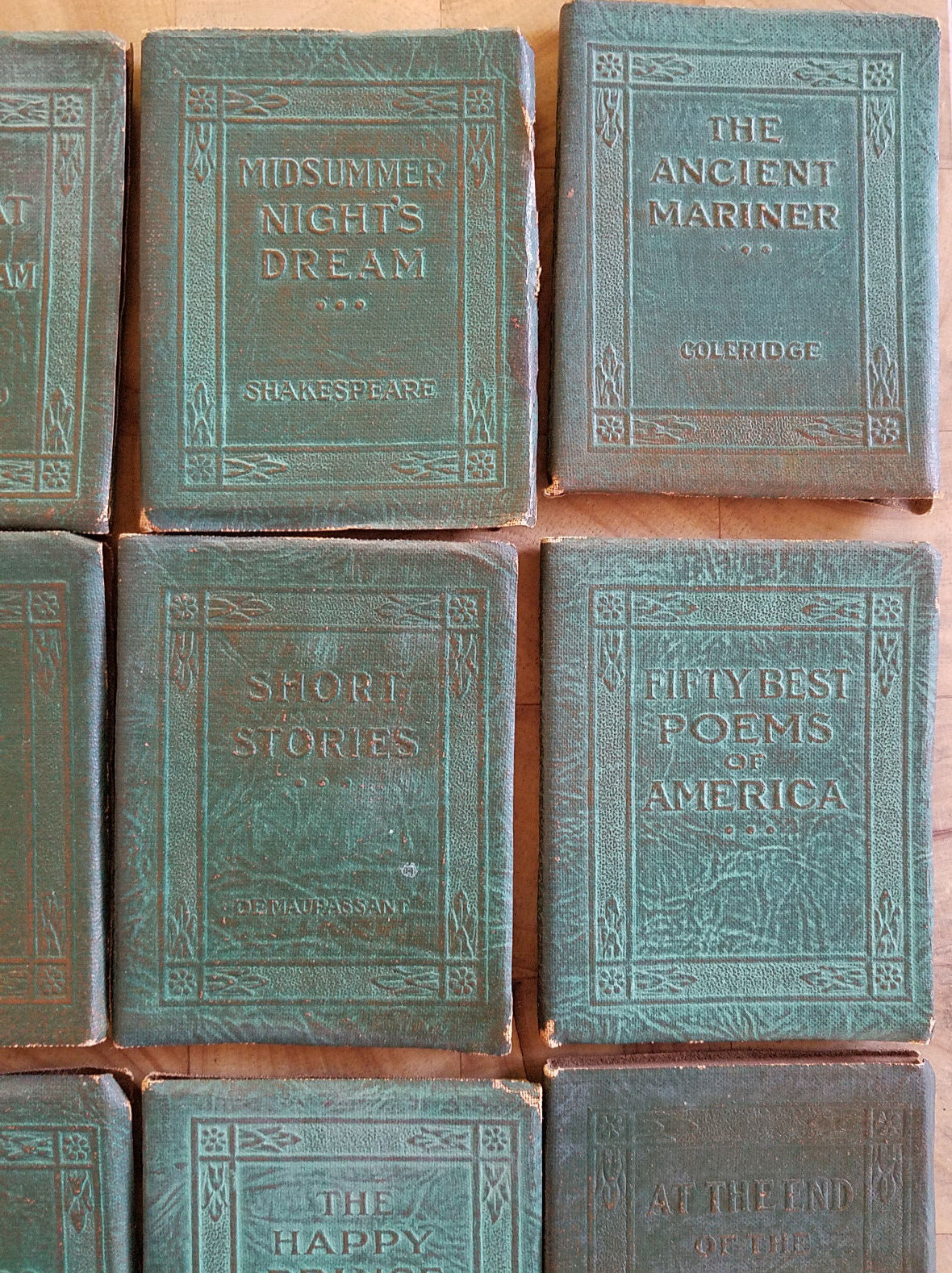 Antique Book Miniatures Little Leather Library Corporation, Set of 32 VG 1920’s