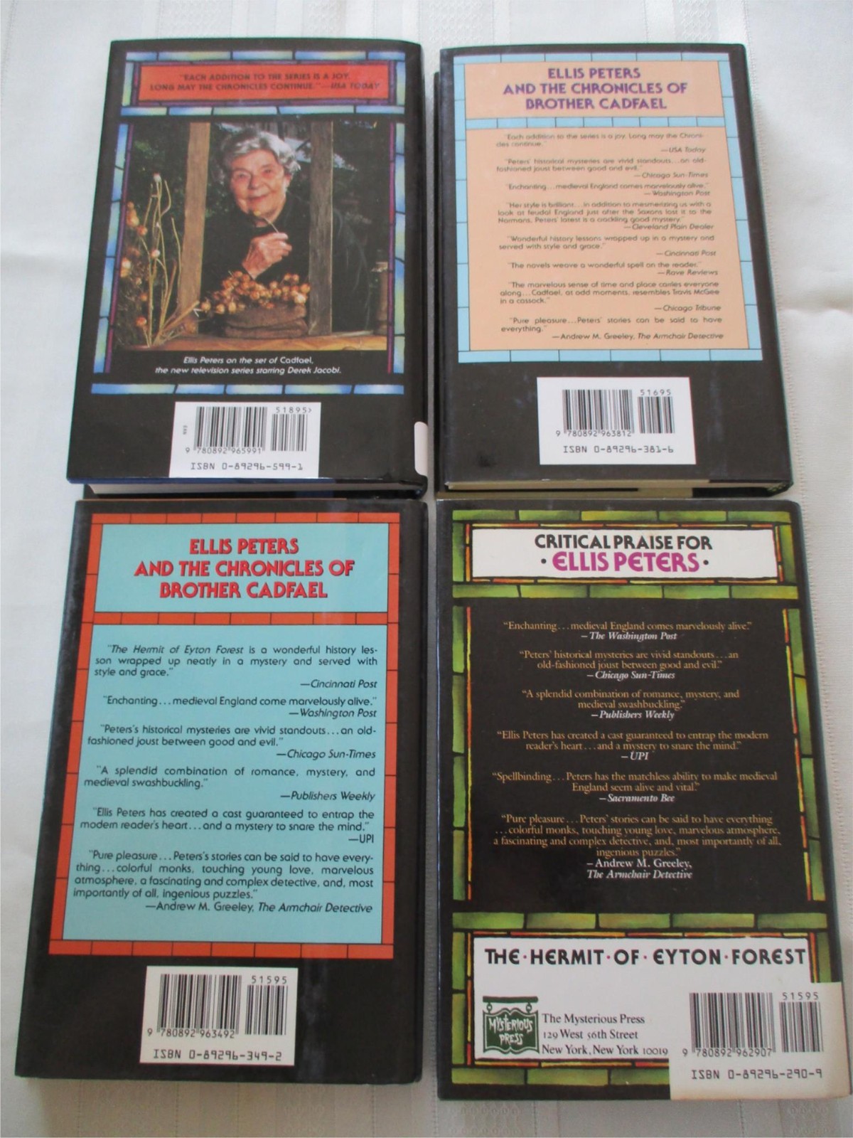 ELLIS PETERS 10 HCDJ Book Lot BROTHER CADFAEL Series Medieval Mystery 5 1st Ed