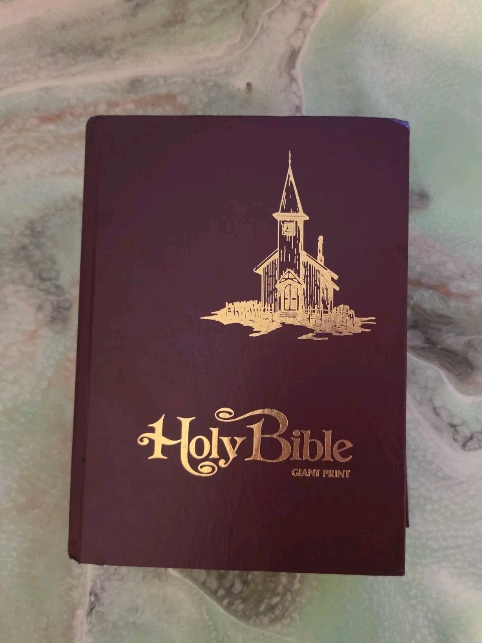 Holy Bible GIANT Print KJV Red Letter Edition Concordance Illustrated 1975