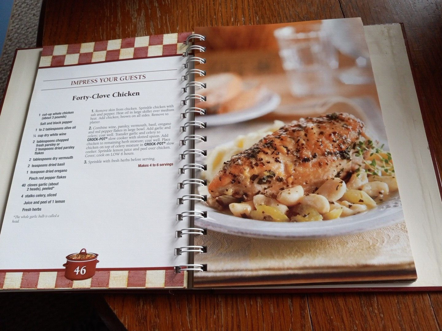 Crock-Pot The Original Slow Cooker Chicken Hardcover With Spiral 2009