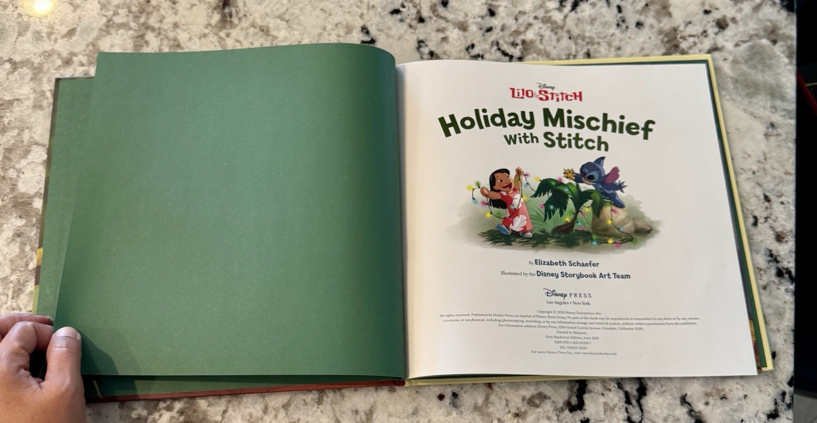 Disney Lilo & Stitch Holiday Mischief With Stitch By Elizabeth Schaefer