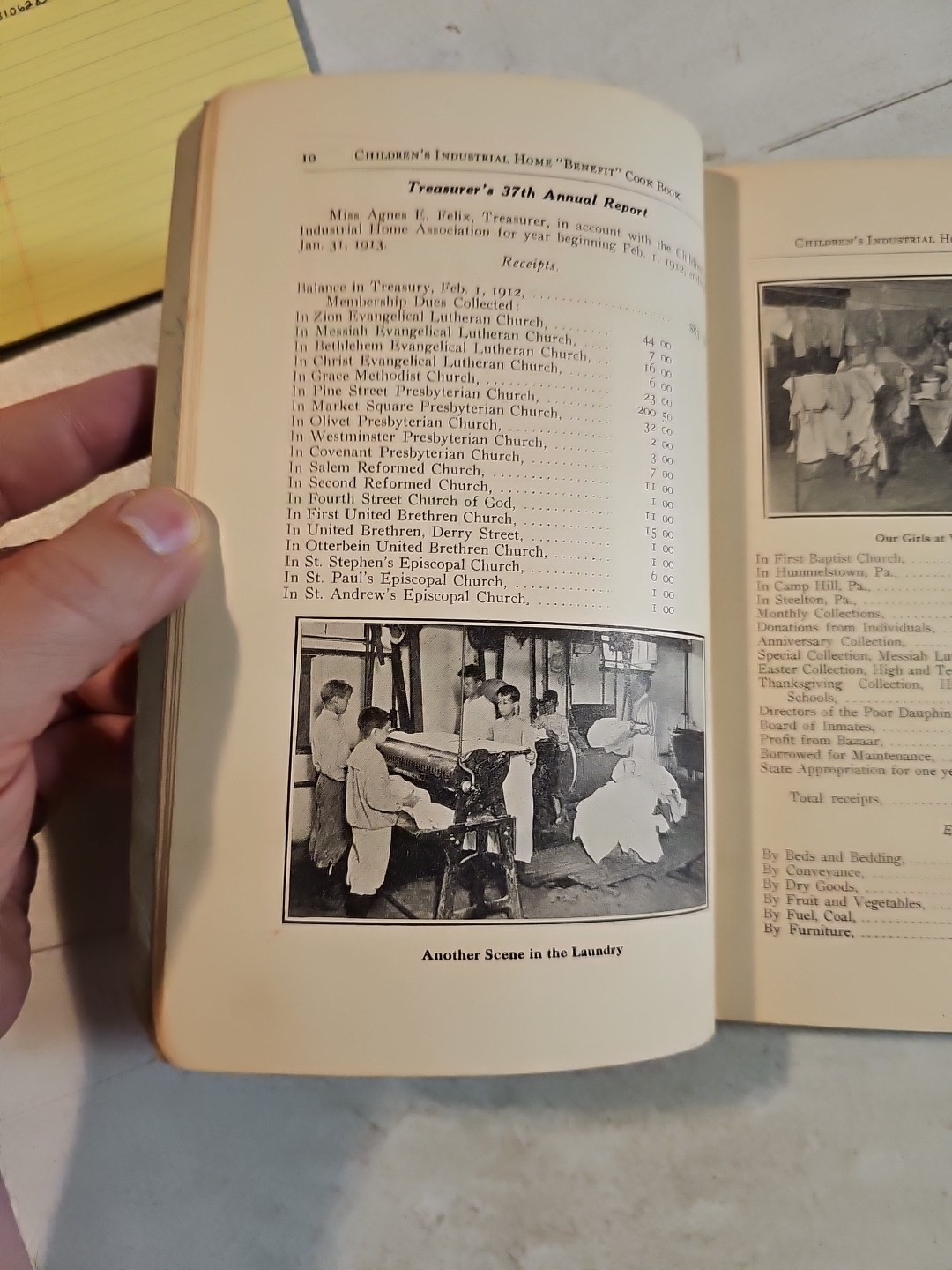Vintage 1910’s The Children’s Industrial Home Benefit Cookbook. Harrisburg, PA