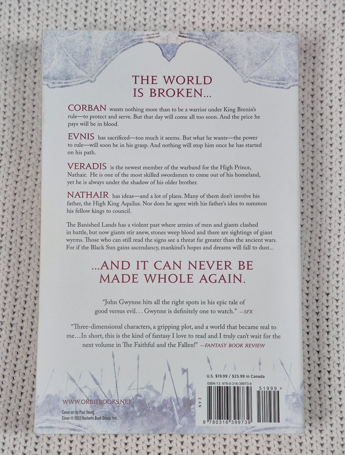 Faithful and The Fallen Series By John Gwynne Books 1-4 Trade Paperback Fantasy