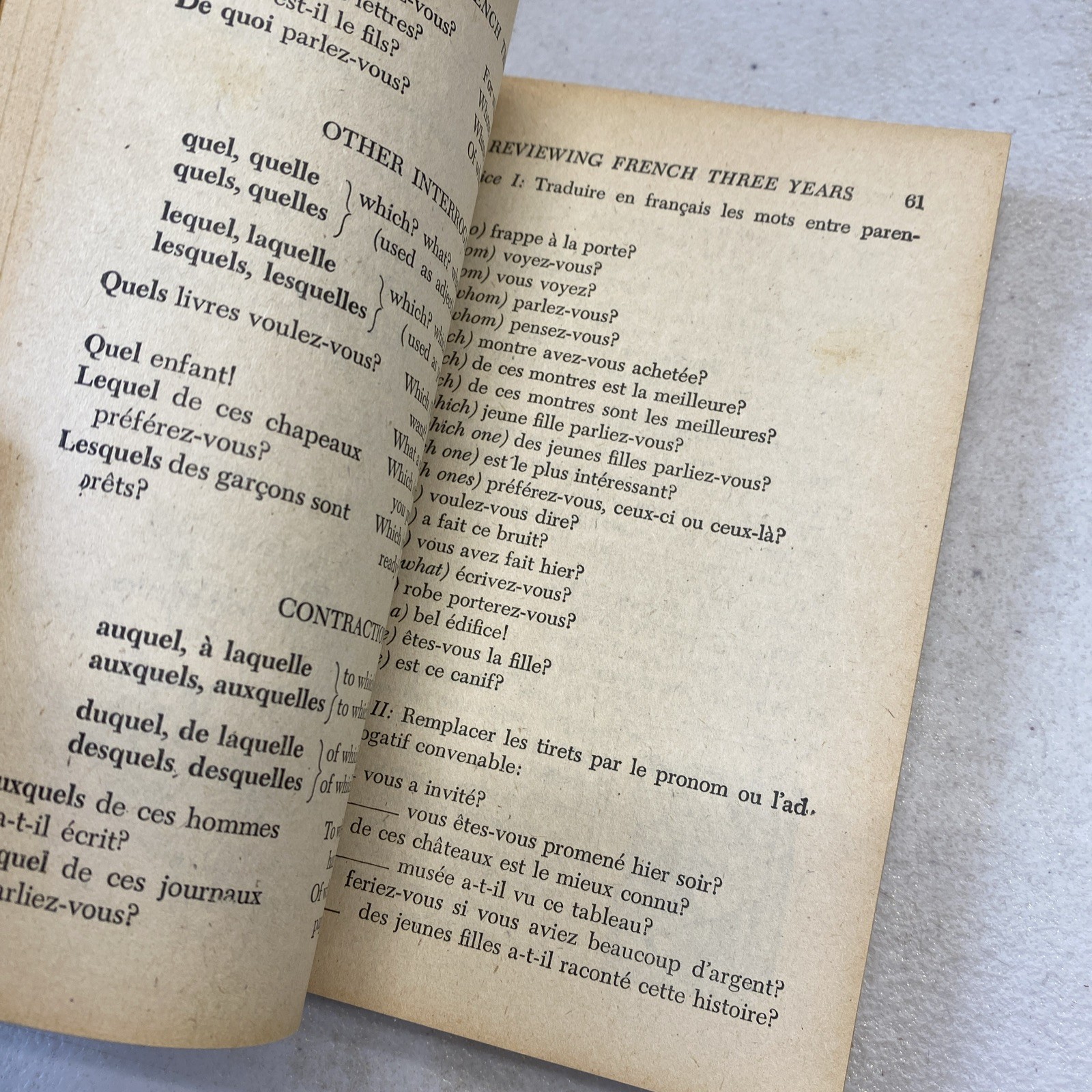 Lot Of 5! An Amsco School Publication Reviewing Physics Algebra French 1950s