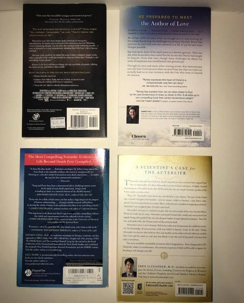 Lot 4 Books – Evidence of Afterlife, Scientific Proof Life after Death, NDE OOBE