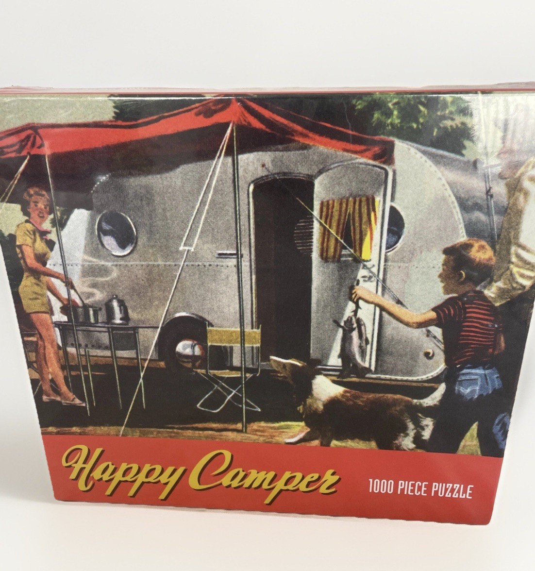 Happy Camper Retro Puzzle by Phil Noyes and Gibbs Smith Publisher NEWSealed