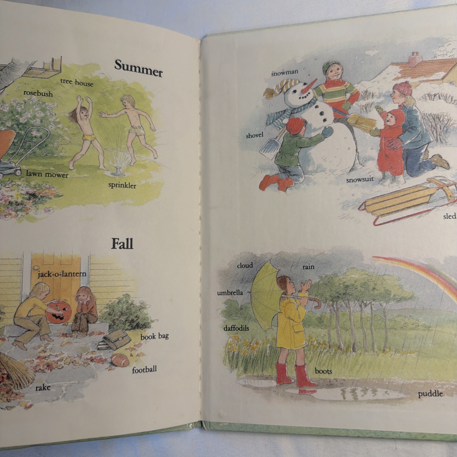 A Golden Storytime Book My First Book Of Words 1980 #149L