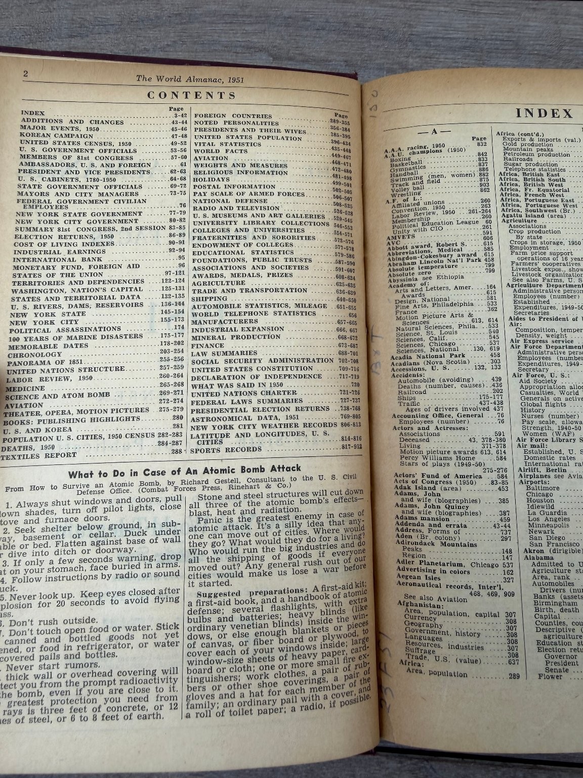 The World Almanac and Book of Facts 1951 Harry Hansen Reference New York