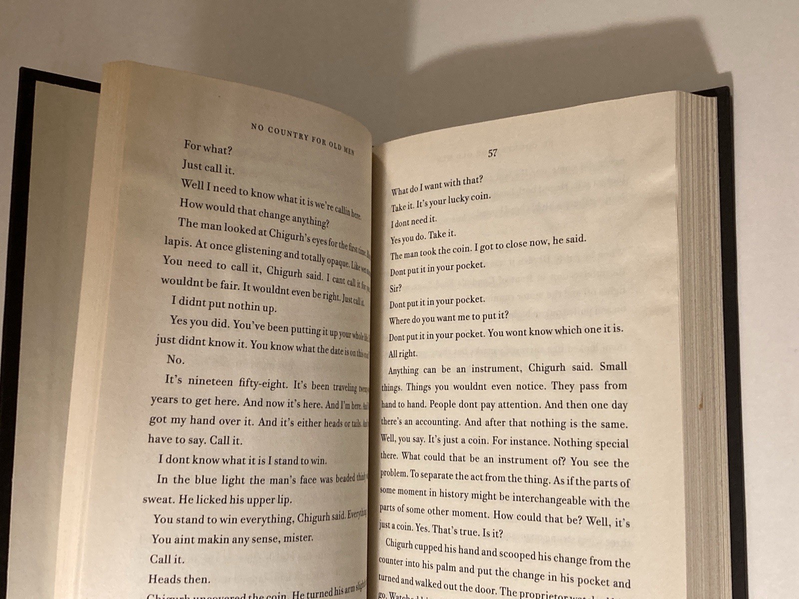 No Country for Old Men by Cormac Mccarthy; Early Reprint, 2005, VG+ / NF