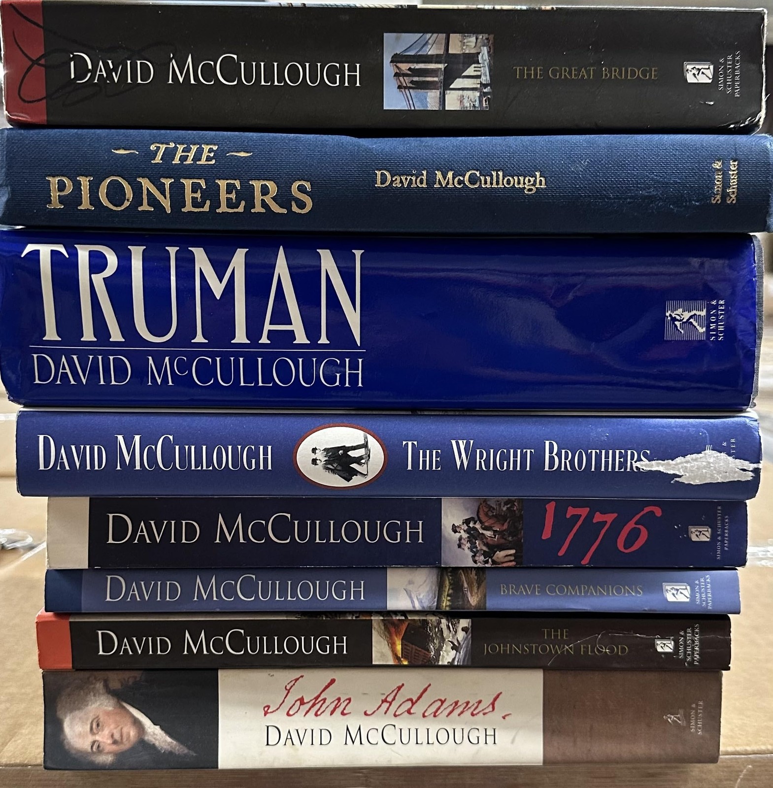 David McCullough History Novel Collection 8 Book Set