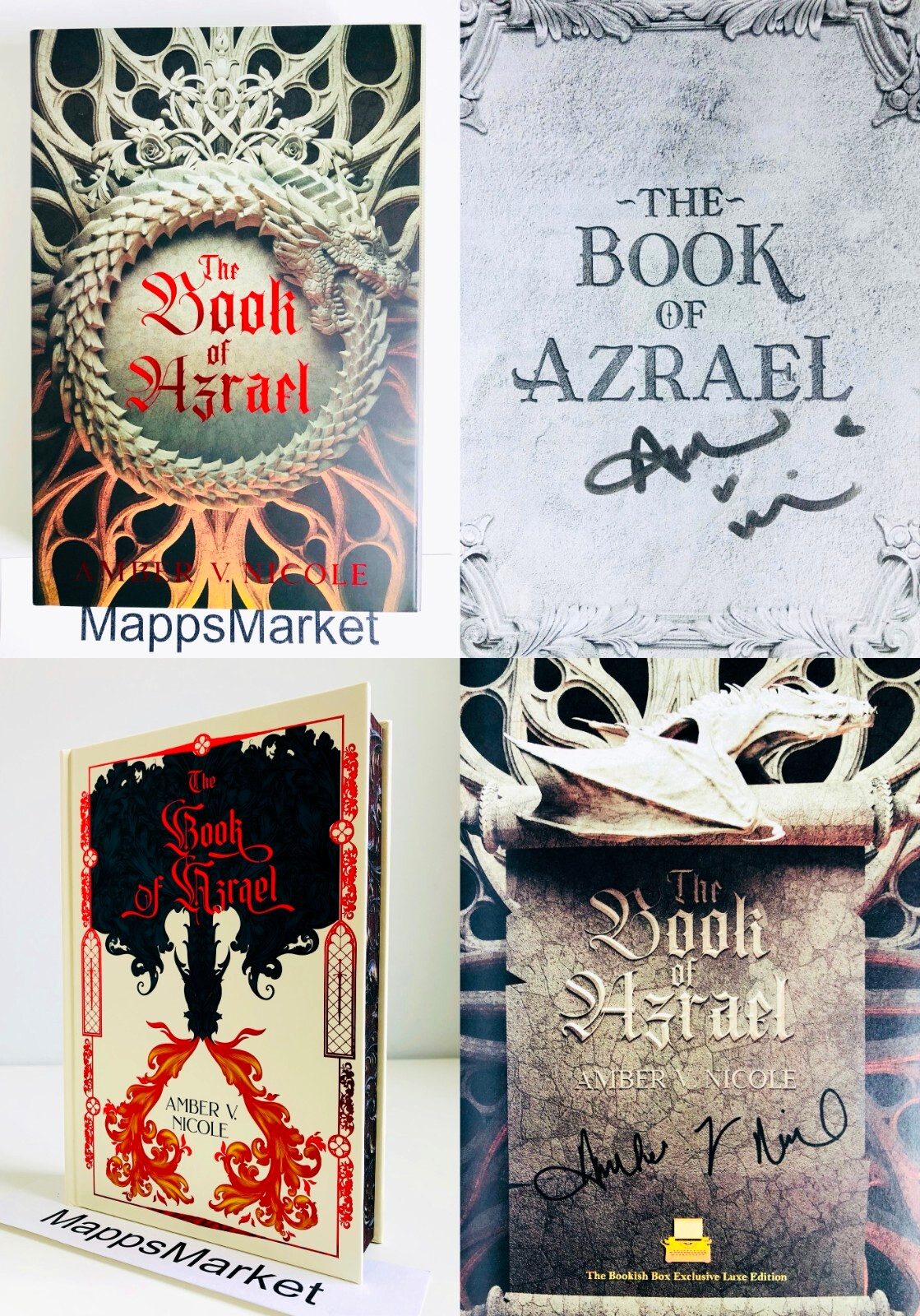SIGNED IN PERSON The Book of Azrael by Amber V. Nicole BOOKISH Gods & Monsters 1