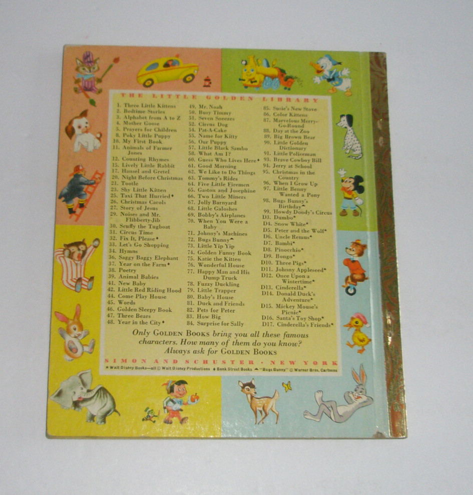 Little Golden Book Jerry At School Complete Puzzle „A“ 1st Edition 1950 #94