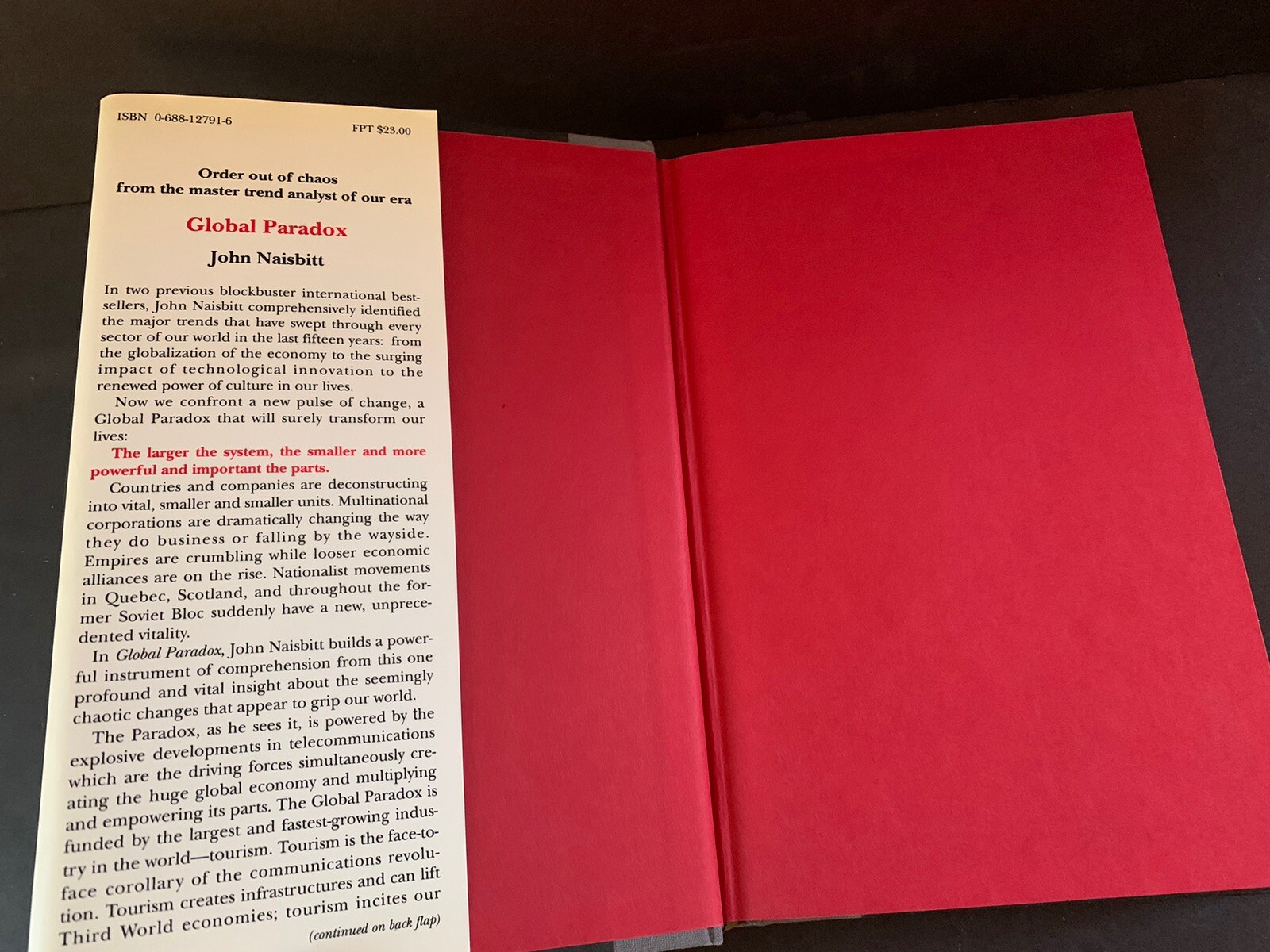 Global Paradox by Naisbitt, John; Naisbitt