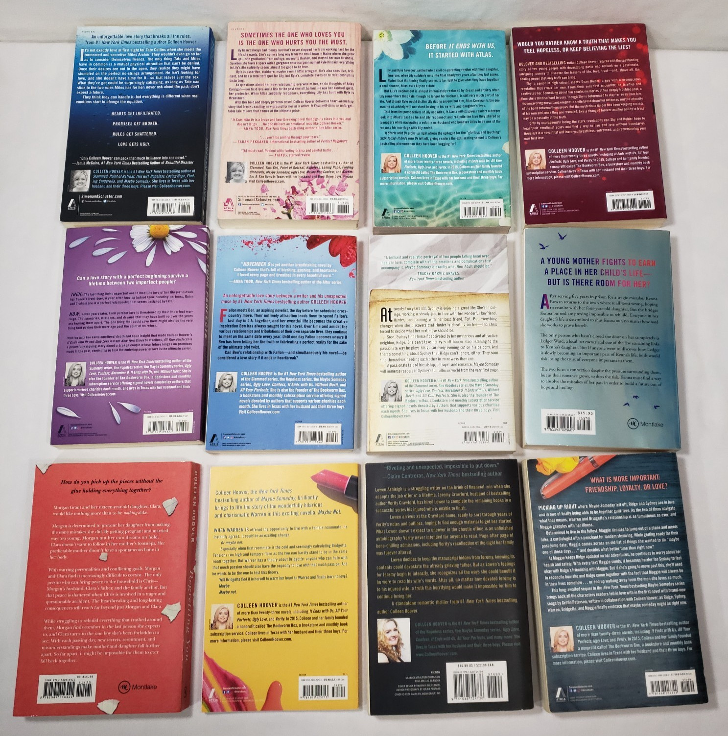 Colleen Hoover Books Lot Of 12 Instant Library Bundle Contemporary Romance Set