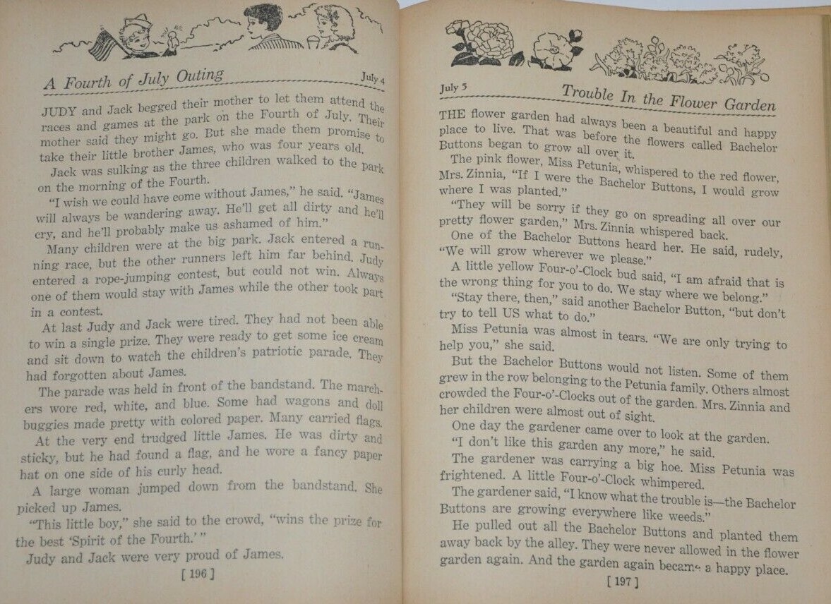 365 Bedtime Stories 1944 Illustrated Janet Robson Whitman Publishing Vintage