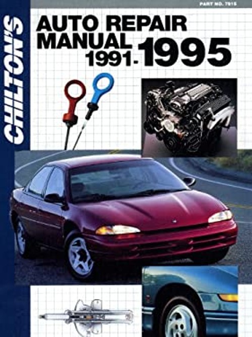 Auto Repair Manual, 1991-95 Hardcover Chilton Automotive Editoria