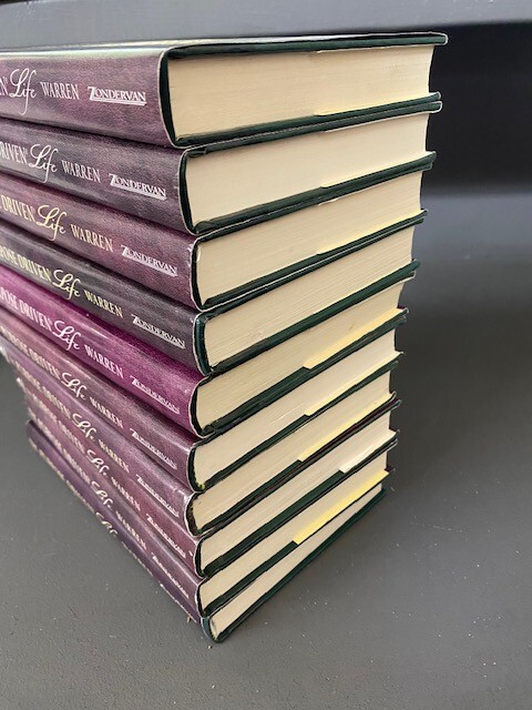 Lot of 10 The Purpose Driven Life Books by Rick Warren Hardcover – GOOD