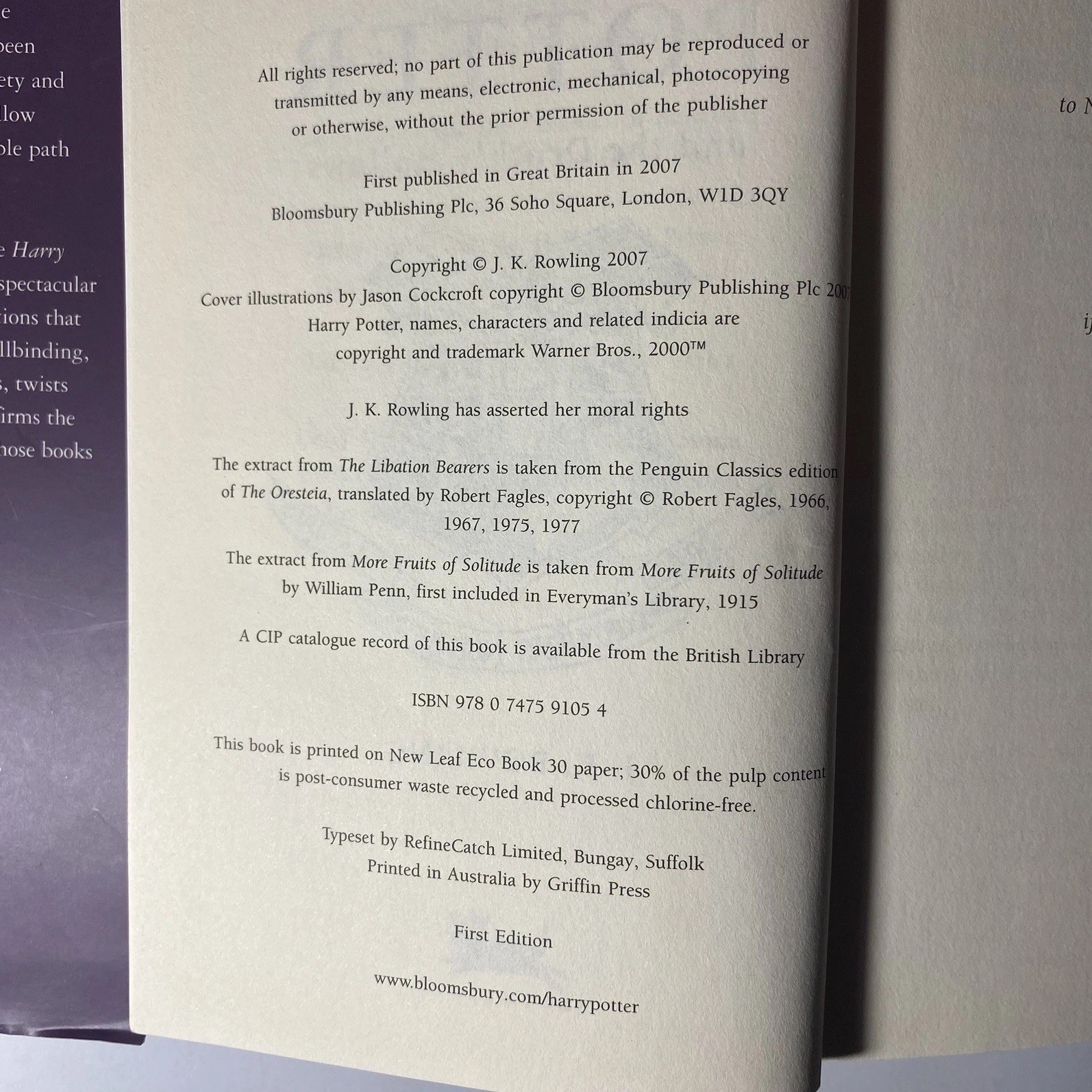 Harry Potter Complete Book Set 1-7 J.K Rowling 3x 1st Edition Hard Covers
