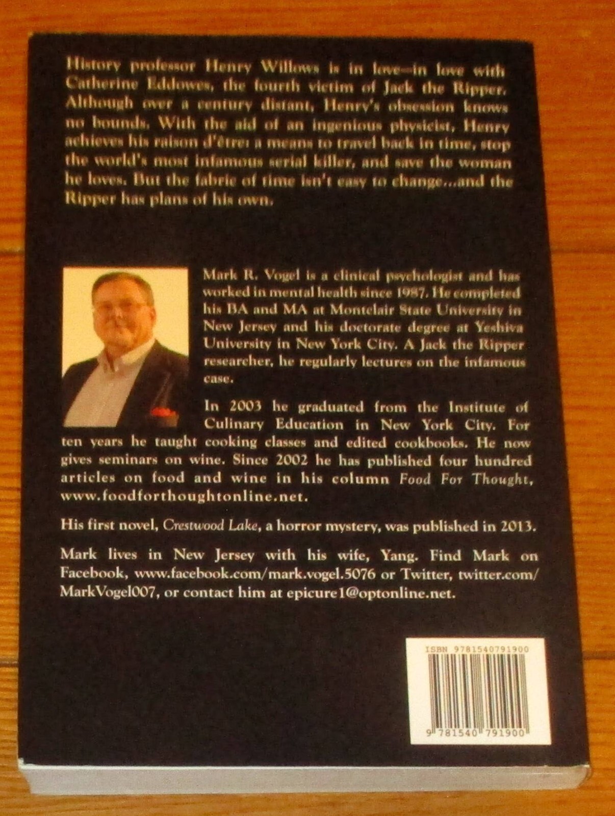 2016 The Ripper’s Time by Mark R. Vogel SIGNED Softcover Book 344 Pages