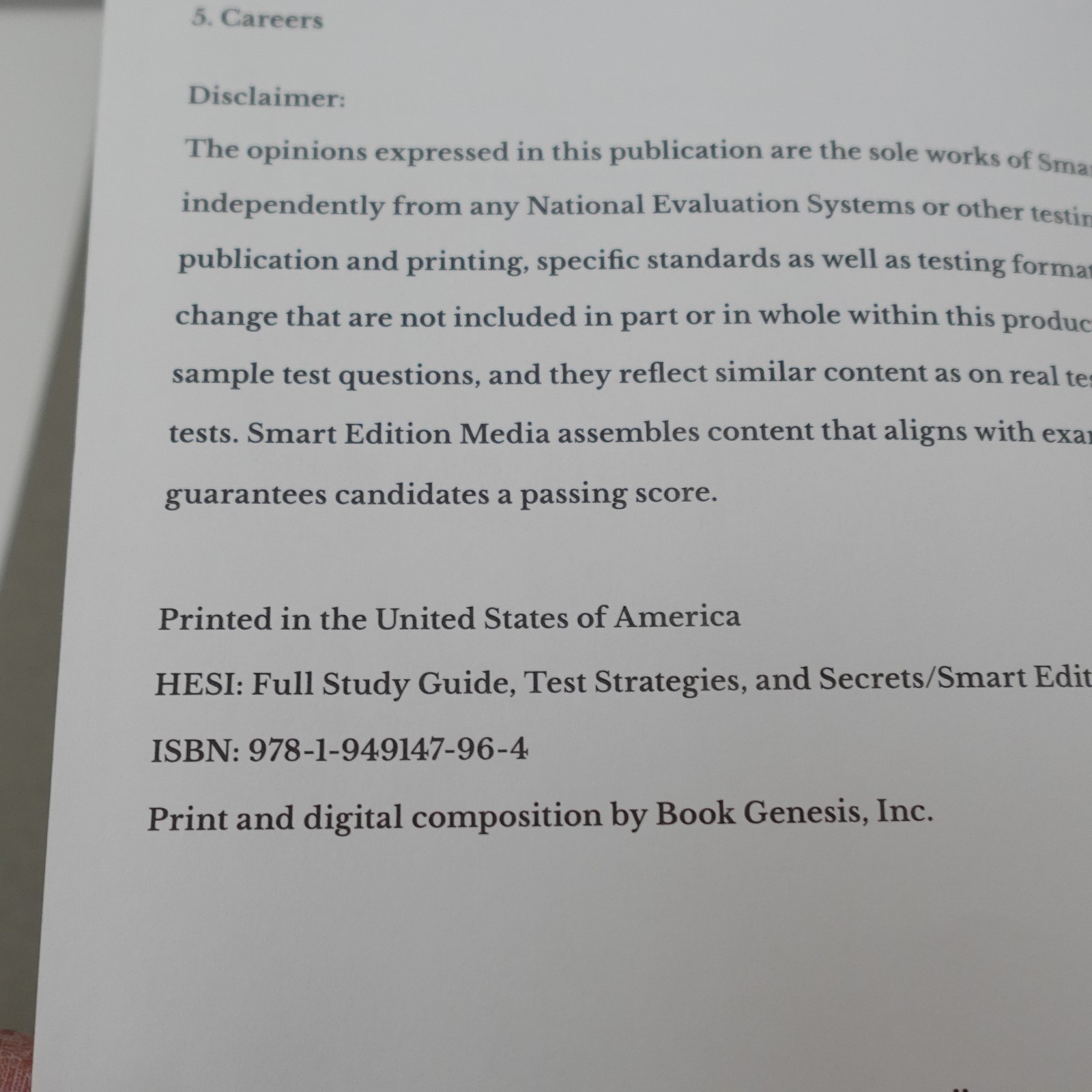 HESI A2 Full Study Guide 3rd Edition Smart Edition Paperback 2022 Unmarked