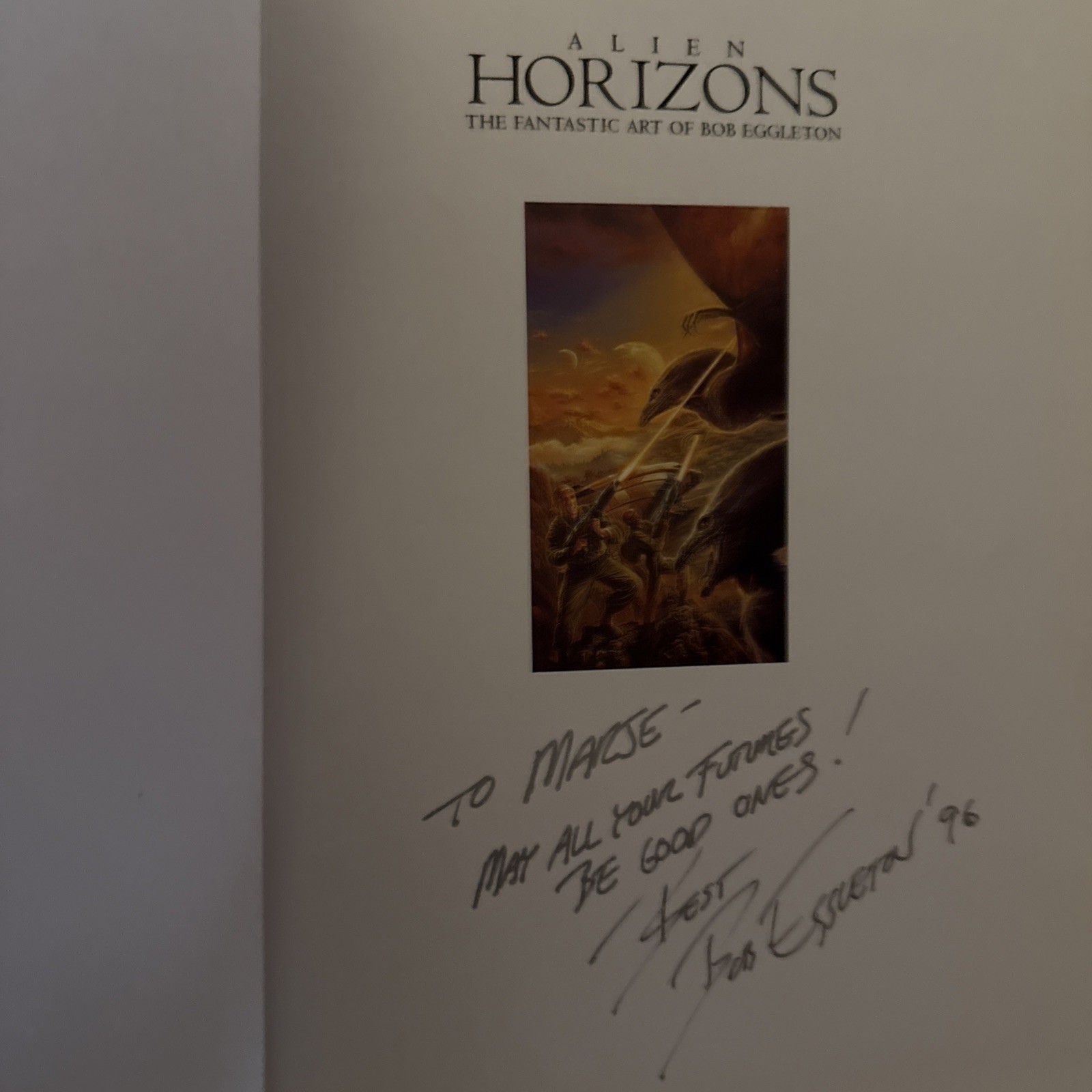 Alien Horizons: The Fantastic Art of Bob Eggleton (Signed by Artist) 1995