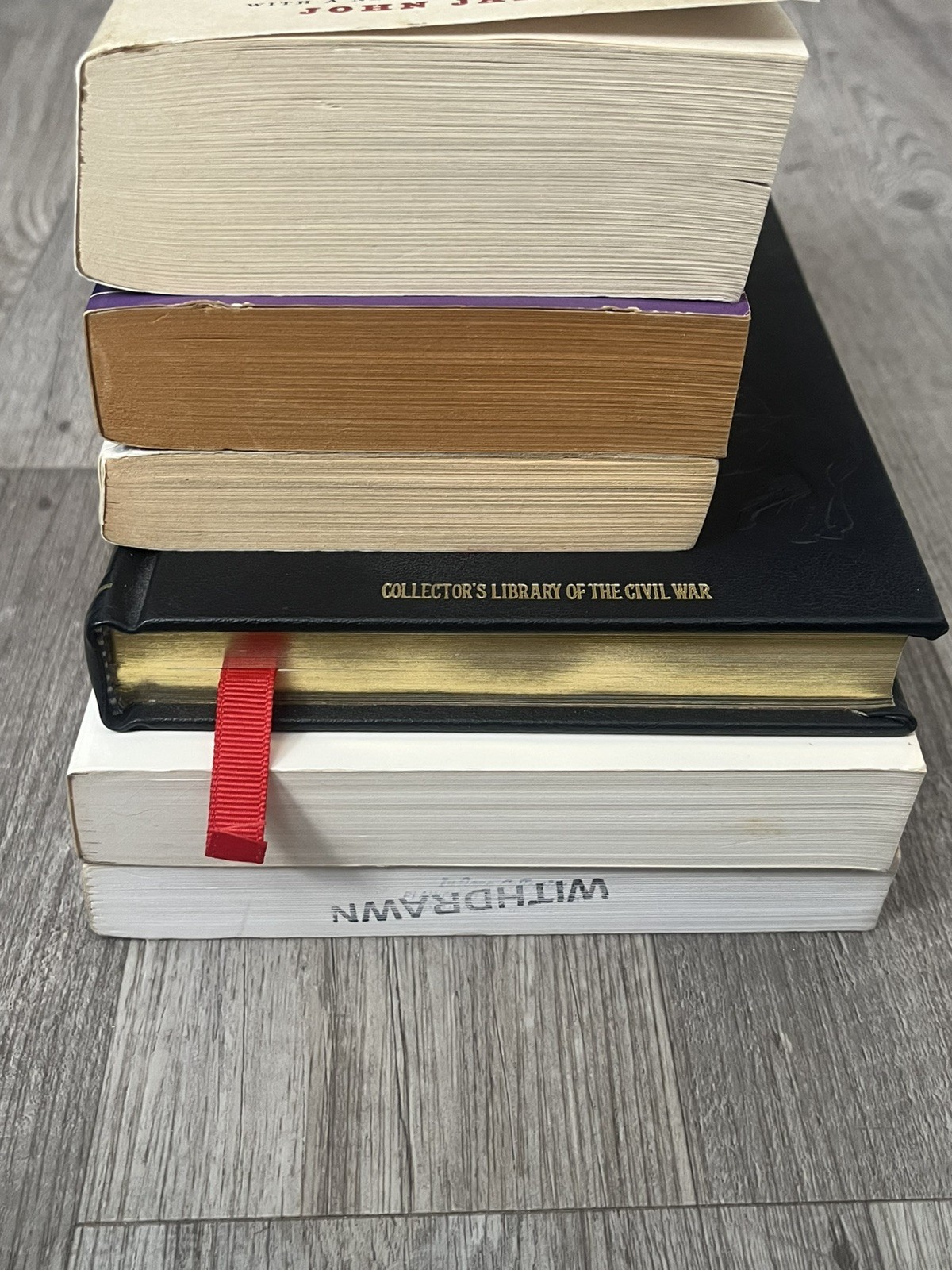 Vintage Lot 6 Books Confederacy US South Civil War Soldier Leather HC/PB G-VG