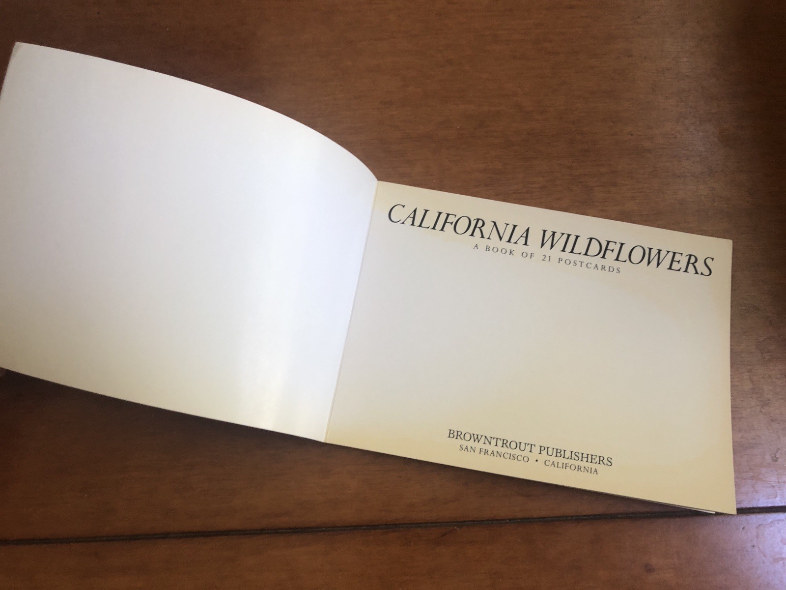 California Wildflowers A Book of 21 Postcards Browntrout Publishers Photos VTG