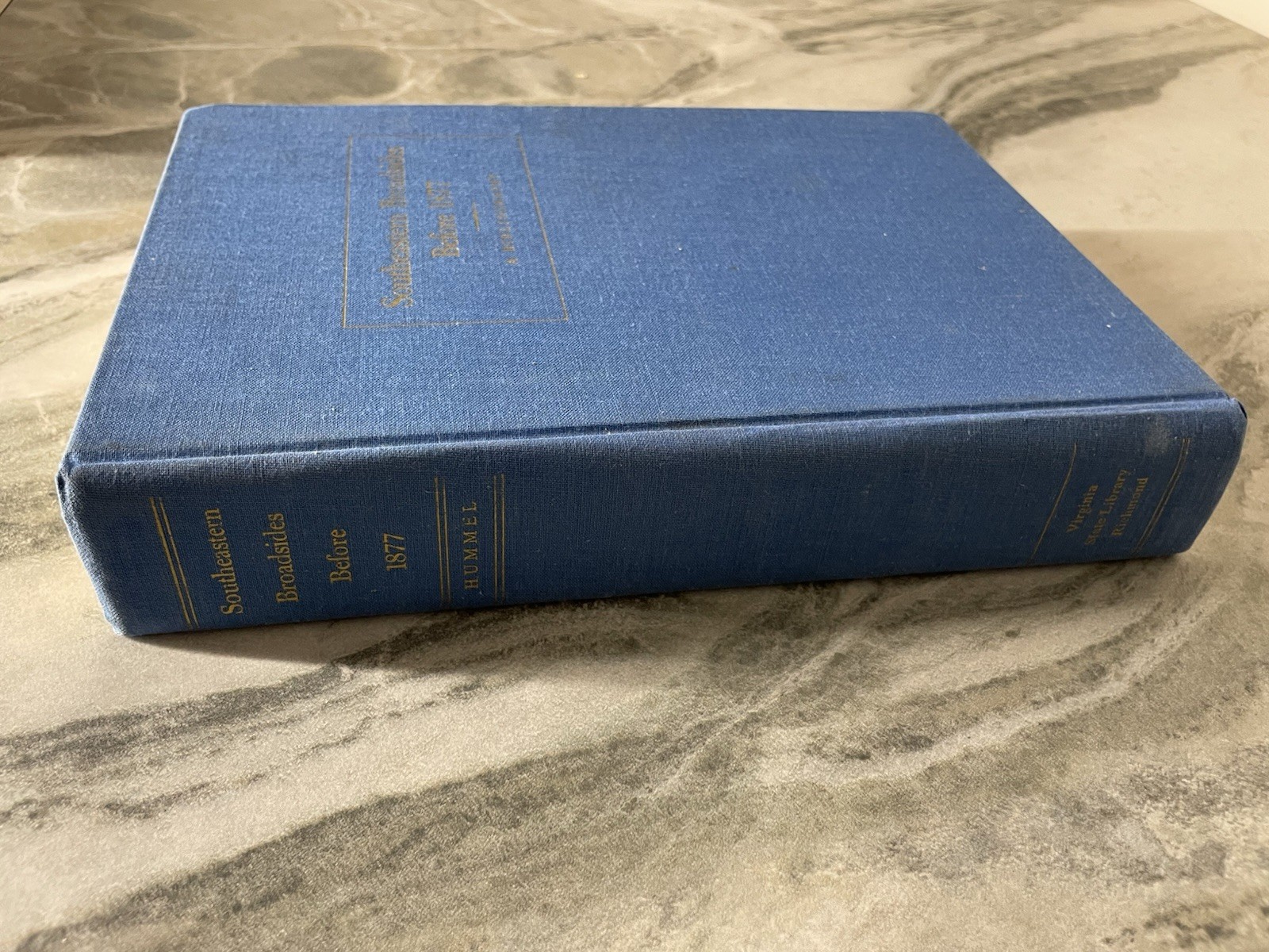 Southeastern Broadsides Before 1877 A Bibliography