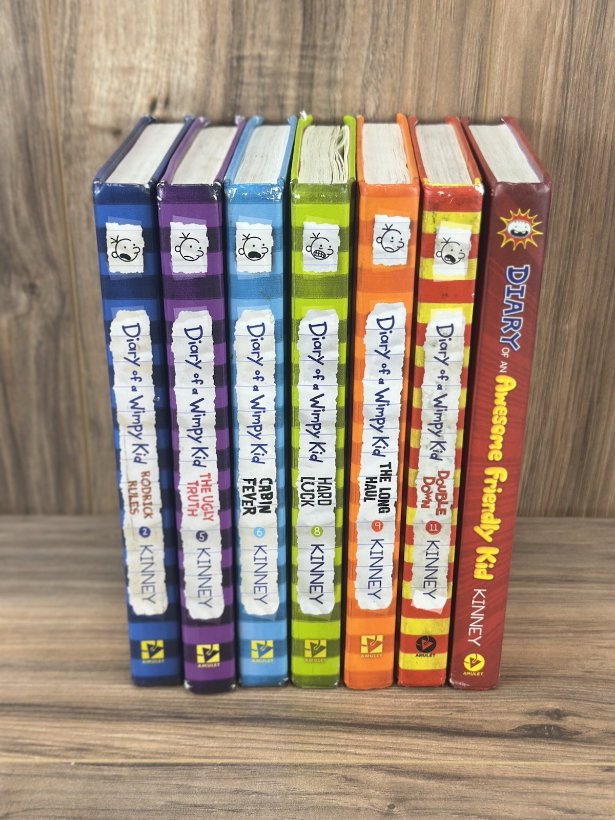 Diary of a Wimpy Kid Series Hardcovers Lot of 7 by Jeff Kinney