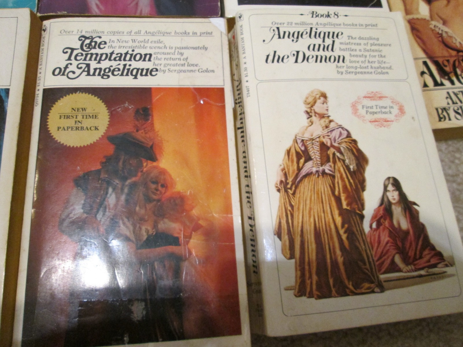 Angelique By Sergeanne Golon Vintage Romance Series *RARE* Of 9 PB, COMPLETE SET