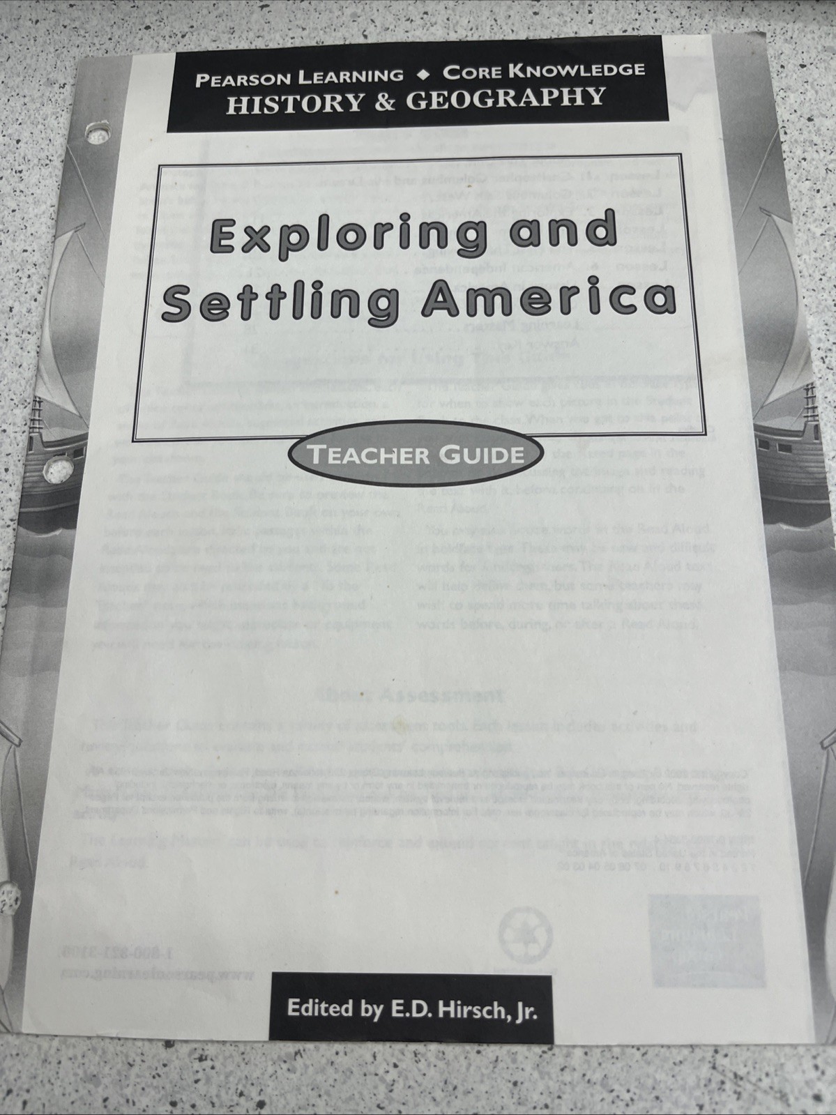 Exploring and Settling America by E. D. Hirsch Jr Core Knowledge K Teacher Guide