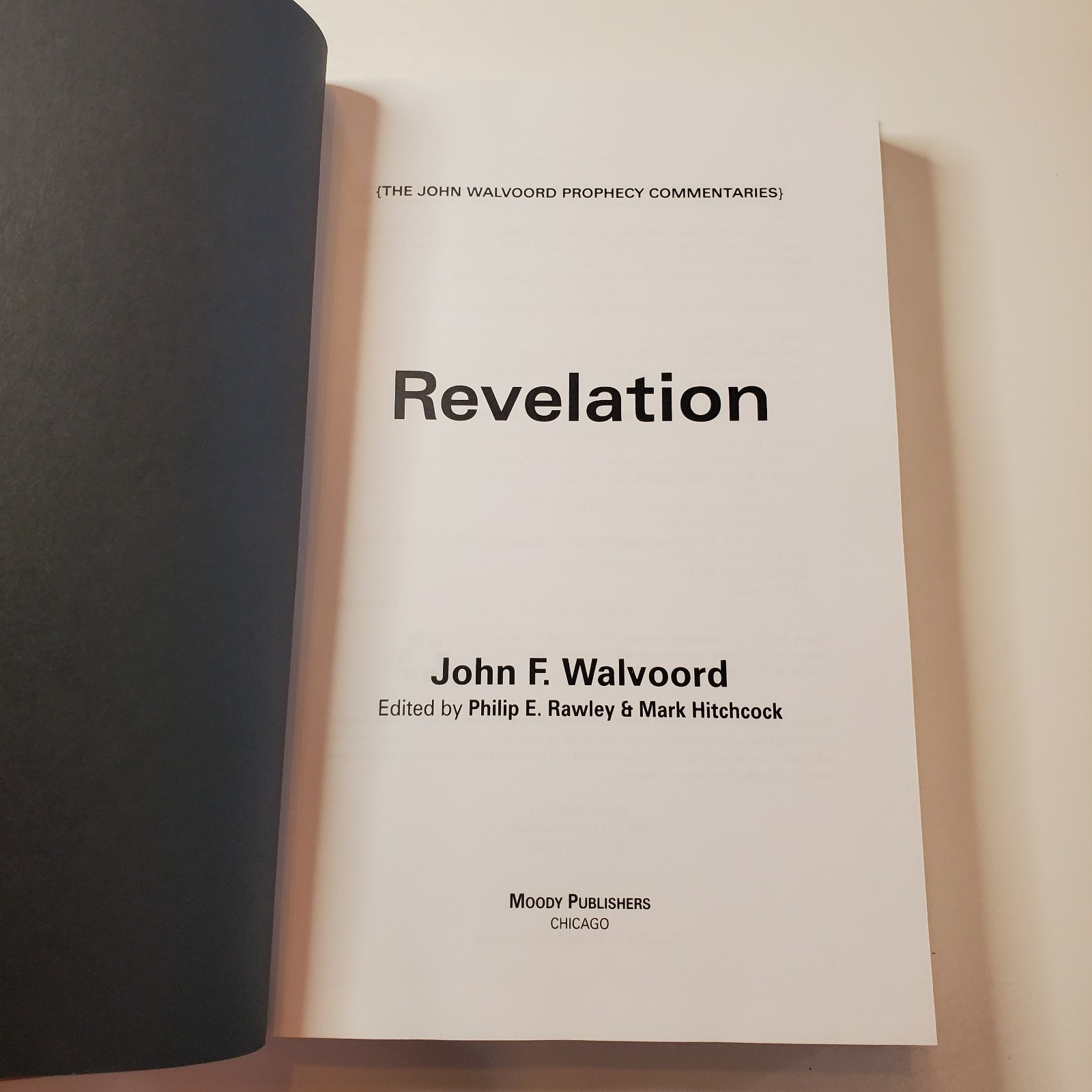 Revelation The John Walvoord Prophecy Commentaries HC Revised Ed Bible Study
