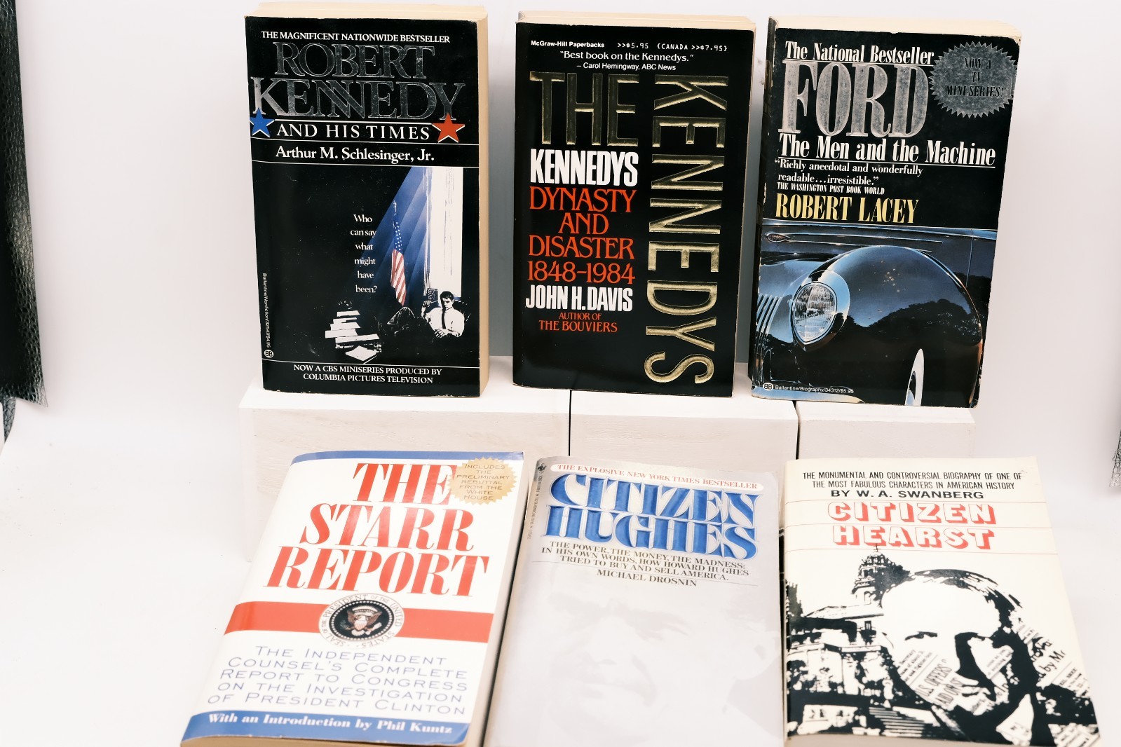 John F Kennedy RFK Hearst Hughes Clinton Ford History Politics Bio lot of 6