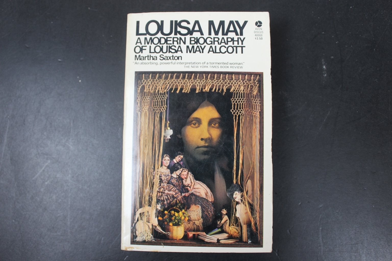 Louisa May A Modern Biography Martha Saxton 1978 2nd Printing Alcott Avon Books