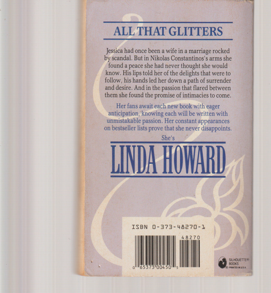 All That Glitters Silhouette Romance 1982 Linda Howard
