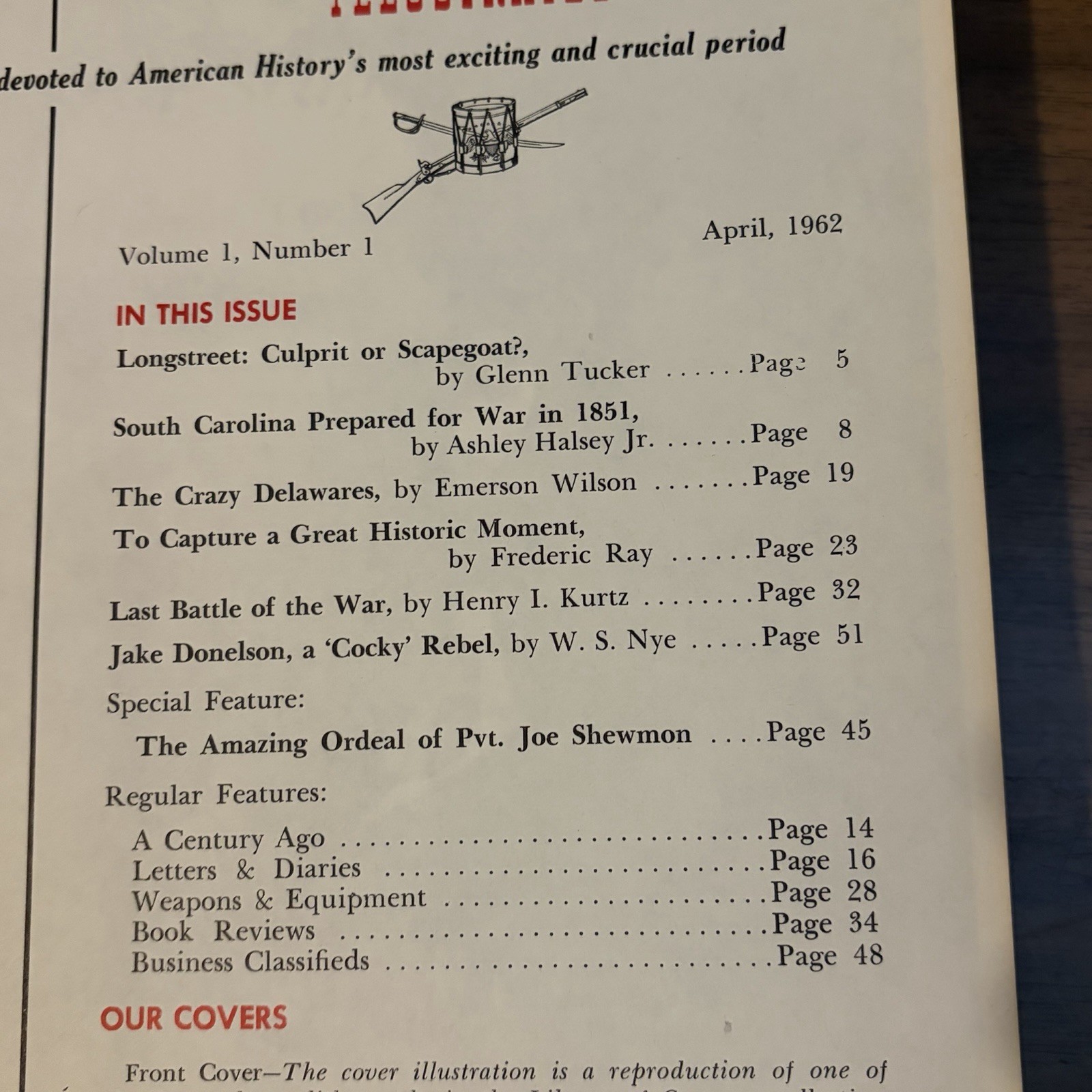 Civil War Times Illustrated Vol 1-5 Complete Set Index 1962-1967 Bound HC Books