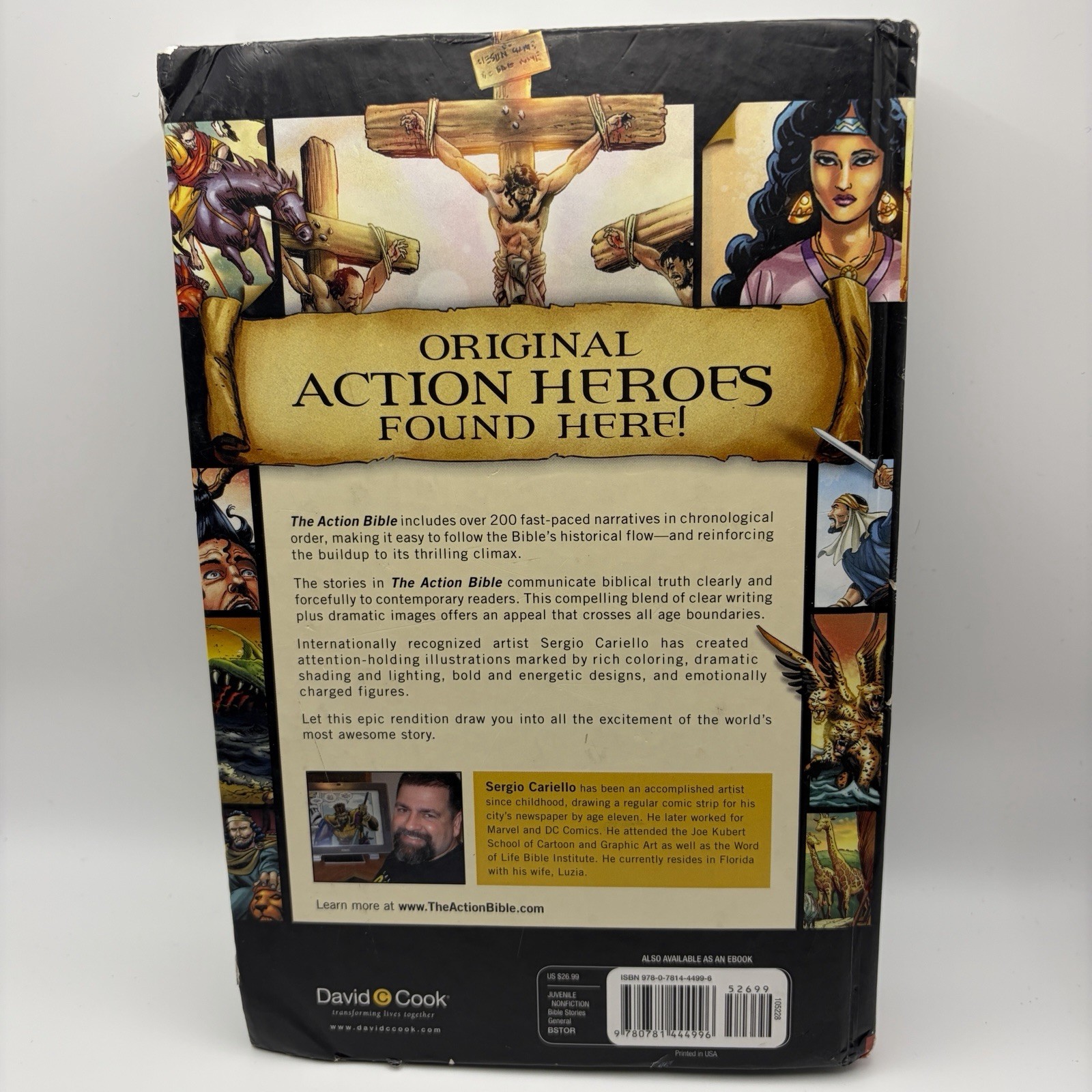 David C Cook The Action Bible Hardcover Sergio Cariello Illustrated
