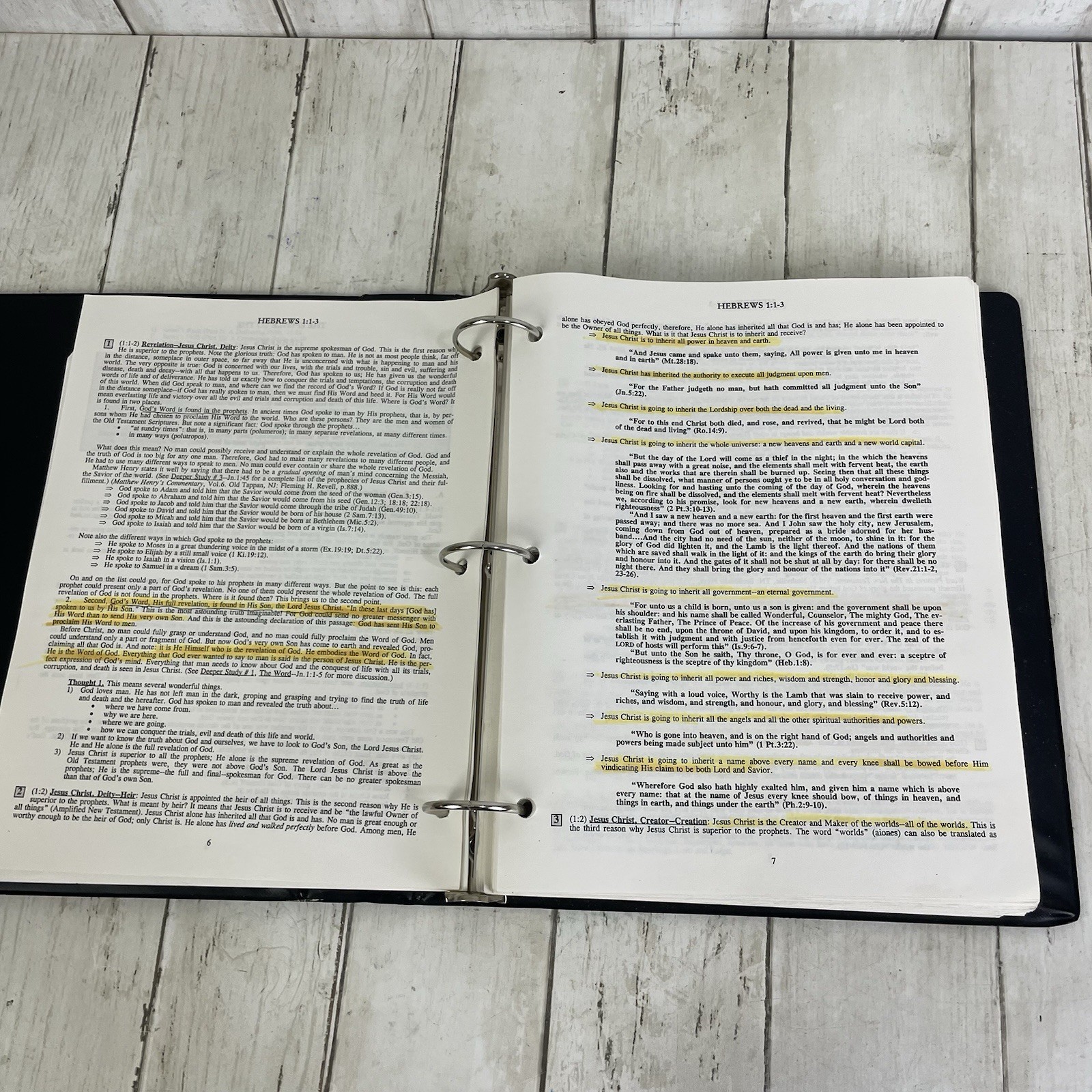 Preacher’s Outline & Sermon Bible KJV 3-Ring Binder – Hebrews & James Vol 2