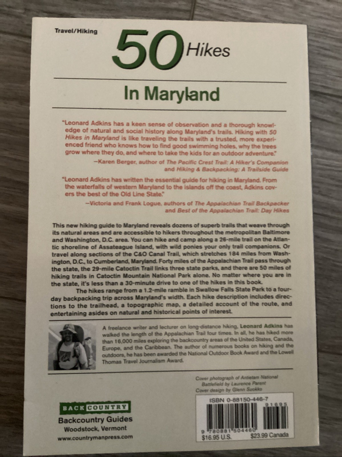 COUNTRY WALKS NEAR BALTIMORE, 50 HIKES IN MARYLAND & GUIDE TO OLD STATE LINE