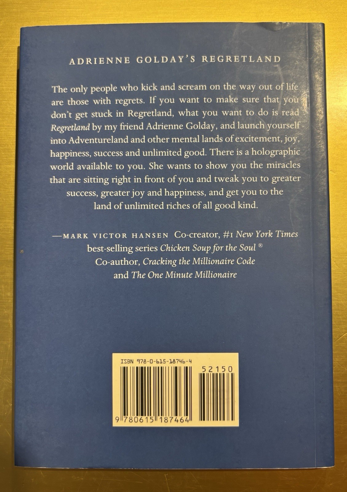 Regretland: A Journey to Freedom SIGNED by Adrienne Golday 2008 1st Ed/1st Print