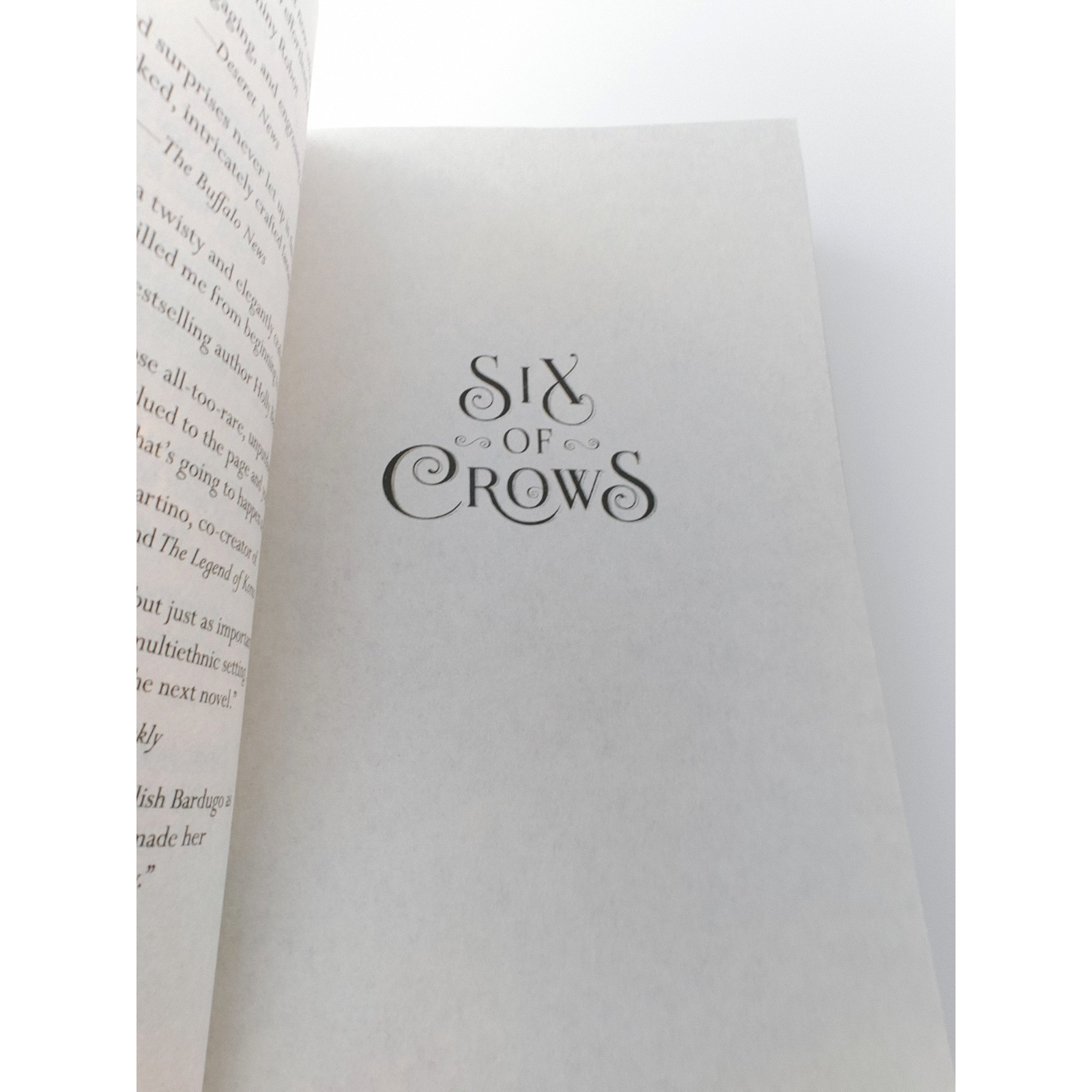 Six of Crows Leigh Bardugo Paperback NEW Young Adult Novel