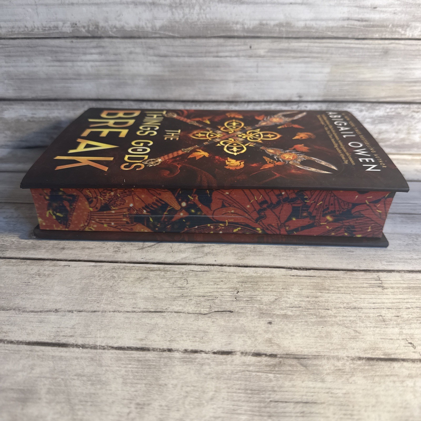 New! The Things Gods Break By Abigail Owen 2025, Hardcover First Edition