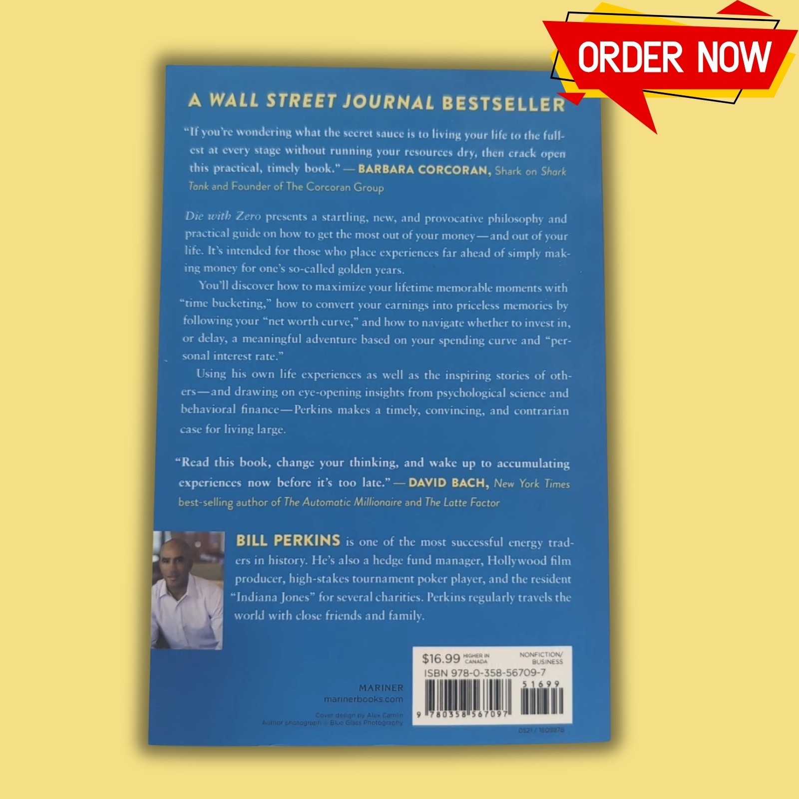 Die With Zero Bill Perkins (Paperback) Personal Finance Money Mindset Book