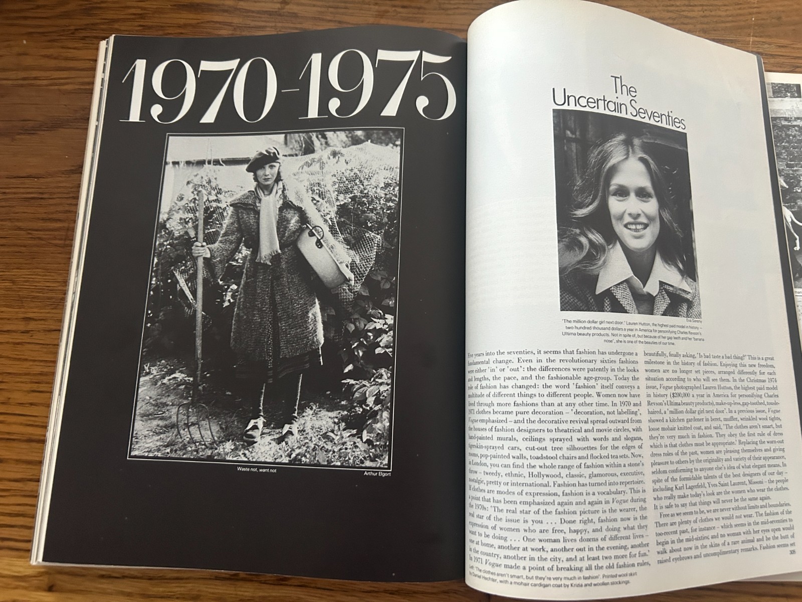 IN VOGUE- Sixty years of British Vogue – PENGUIN TPB (UK) 1978 344 Pages