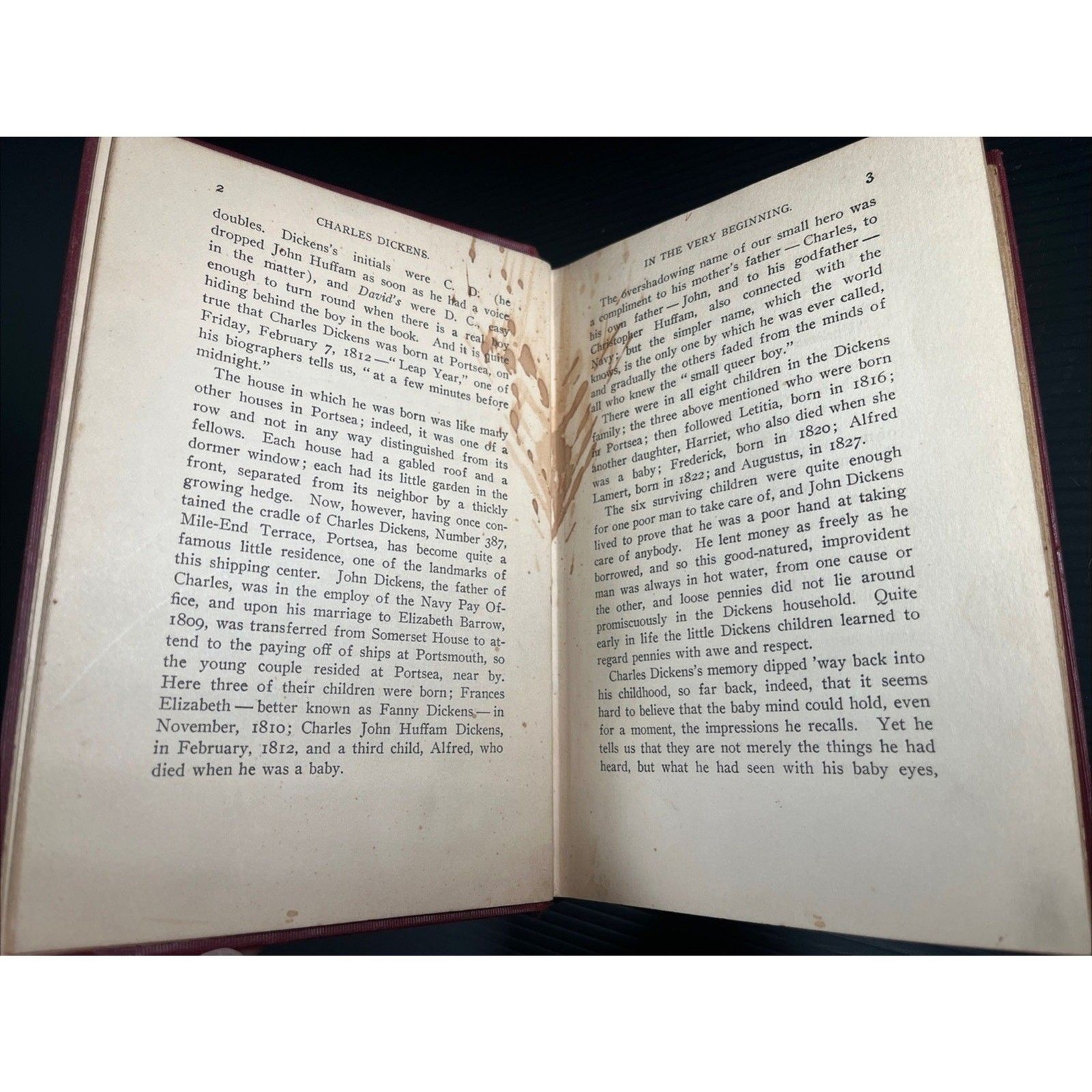 CHARLES DICKENS Belle Moses D. Appleton & Co. 1911 – HC