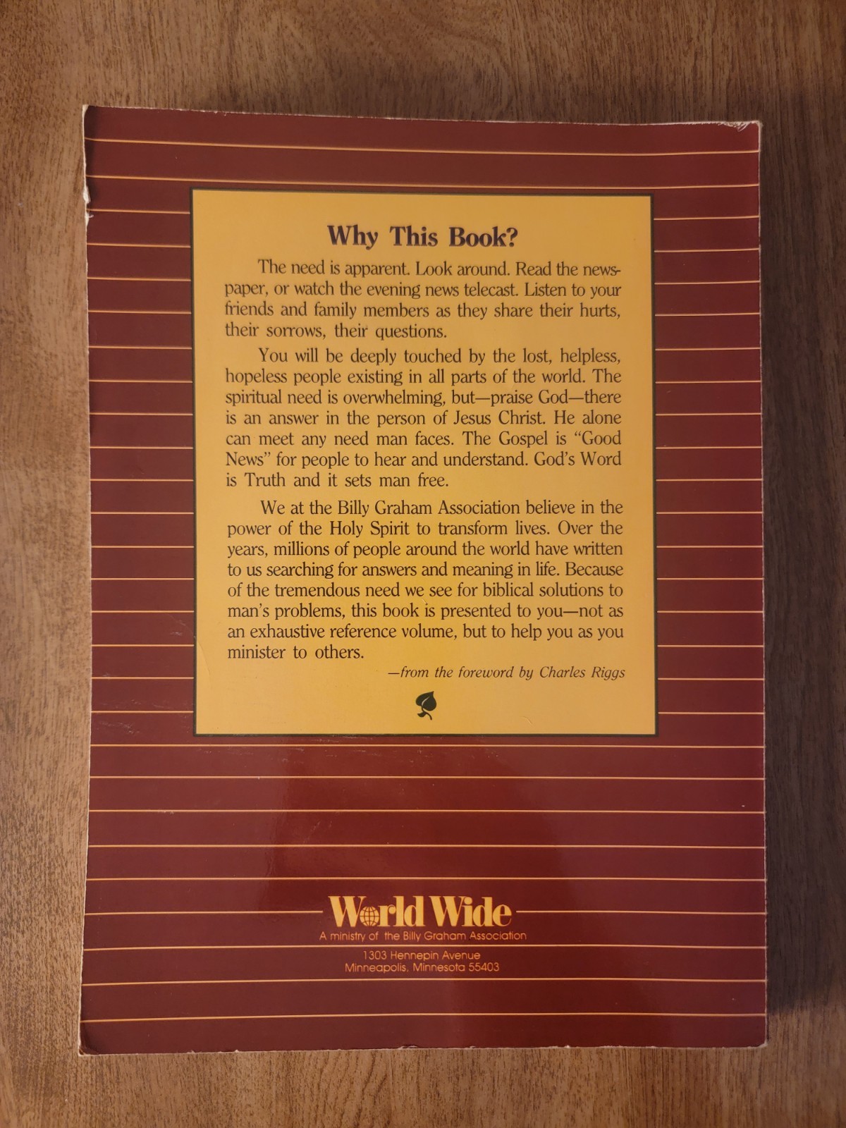 The Billy Graham Christian Worker’s Handbook: A Layman’s Guide for Soul Winning